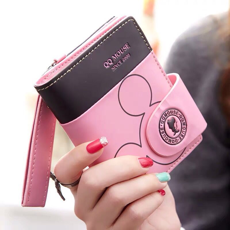 Wholesale Short PU Cartoon Folding Zero Wallet